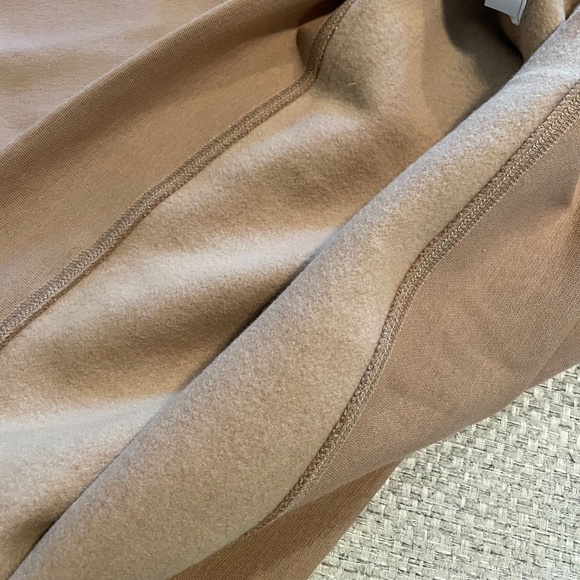 MONDETTA Women's Collared pullover Dropped Shoulders Relaxed Fit Natural XL - Picture 3 of 10